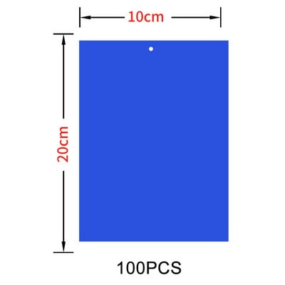 Capcană puternică pentru muște Capcane lipicioase, galbene, albastre, în aer liber, interior, afide, mineri de frunze, muște albe, capcană pentru insecte zburătoare, 30-100 buc.