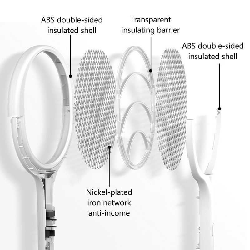 90 laipsnių pasukama 3500 V lempa nuo uodų žudymo lempa Elektrinis amortizatorius UV šviesa USB įkrovimas vabzdžių gaudyklė musių vasaros svaidyklė