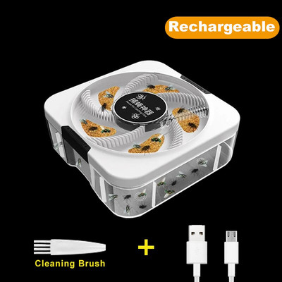 USB elektromos légycsapda rovarfogó Légyölő légyelhárító repeller csalival beltéri kültéri légyfogóhoz Új