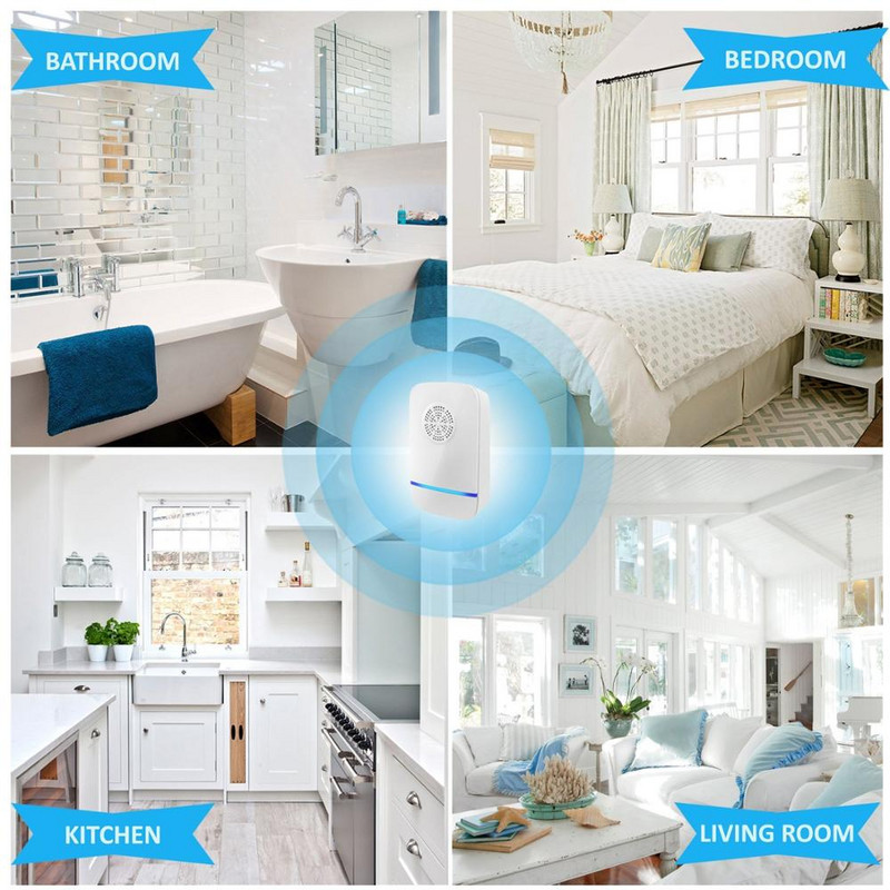 Respingător cu ultrasunete cu mai multe utilizări Control electronic Respinge ploșnițe de pat țânțari ucigași de gândaci Non-toxic Ecologic În interior