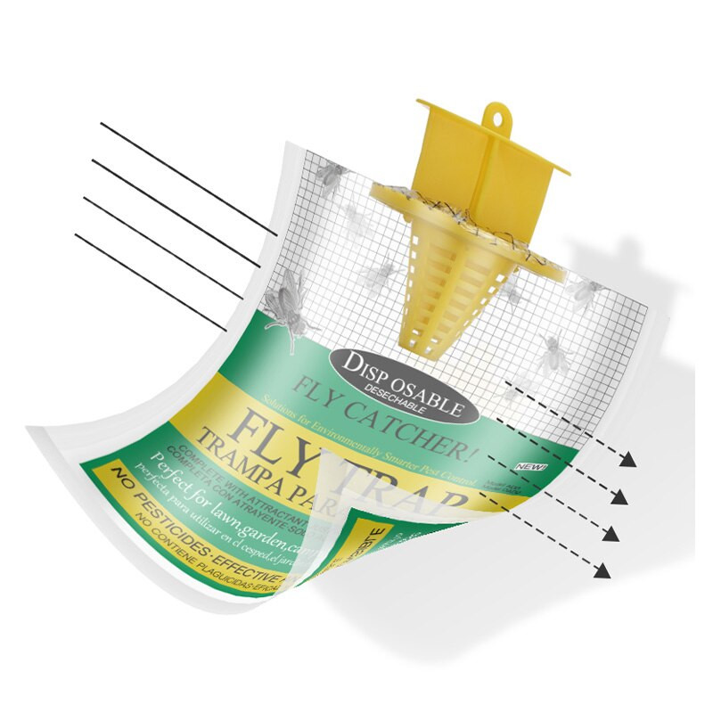 4-8 vnt. Lauko pakabinamas muselių gaudyklė, vienkartinis muselių gaudyklė, musių vabzdžių gaudyklė Vabzdžių gaudyklė Insekticidas uodų musių žudikas namų ūkiui