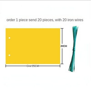 Ragadós tábla kétoldalas PVC rovarfogó tábla rovarcsapda tábla rovarfogó tábla levéltetvek irtó fehérlégy kicsi repülő