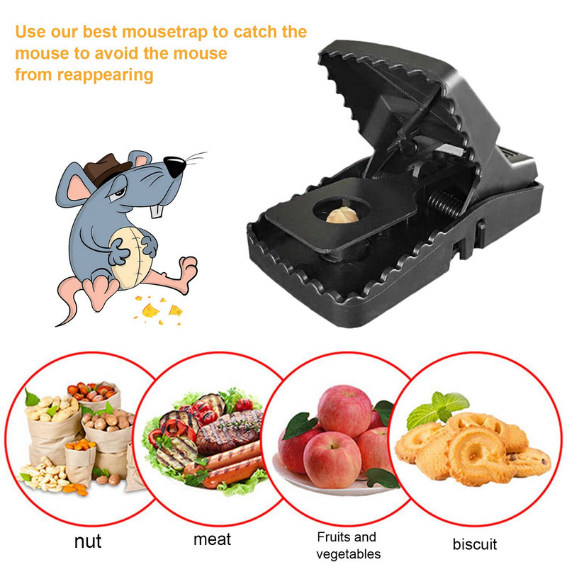 6 ks opakovane použiteľná citlivá domáca pasca na myši, lapač myší, malá pasca na myši, inteligentná samosvorná pasca na myši, bezpečné ovládanie lapania
