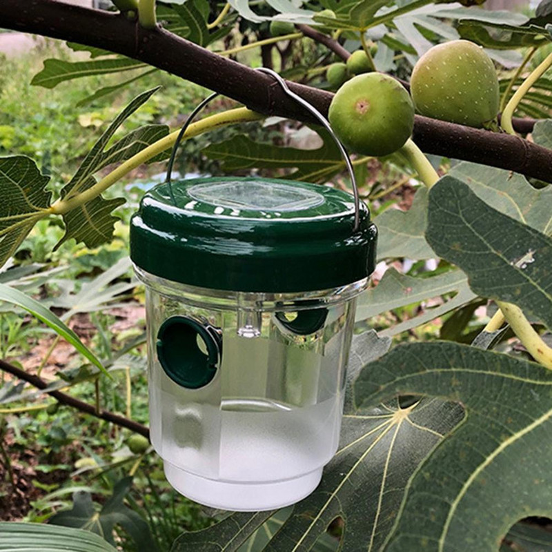 Solarno LED svjetlo Zamka za ose Vrt Vanjska zamka za ubijanje osa Pčela Žuta jakna Zamka za komarce Višekratna viseća zamka za leteće kukce