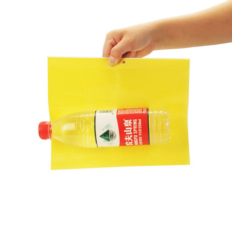 10 buc 20*25 cm Capcane puternice pentru muște pentru insecte Placă lipicioasă prinderea afide insecte ucigaș dăunători capcană în aer liber pentru afide ciuperca GT122