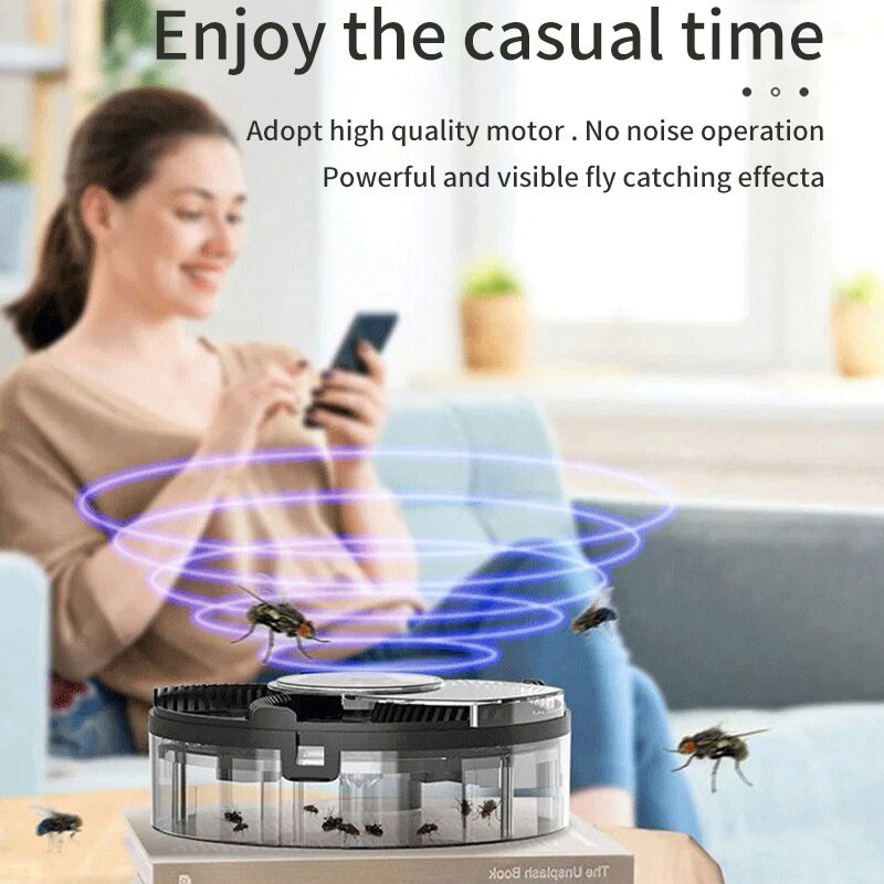 Muselių žudiklis, musių gaudyklė, vabzdžių kenkėjų gaudyklė Elektrinis kenkėjų žudiklis, atmetimo kontrolės atbaidiklis, vidinis lauko USB automatinis musių gaudytuvas