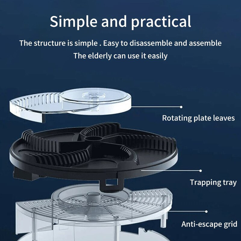 Muselių žudiklis, musių gaudyklė, vabzdžių kenkėjų gaudyklė Elektrinis kenkėjų žudiklis, atmetimo kontrolės atbaidiklis, vidinis lauko USB automatinis musių gaudytuvas