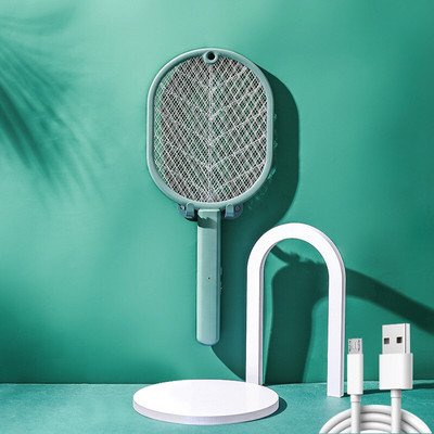 4 viename sulankstomas elektrinis uodų svaidiklis elektrinis vabzdžių raketėlis, montuojamas ant sienos, rankinis, įkraunamas reguliuojamas vabzdžių užtrauktukas