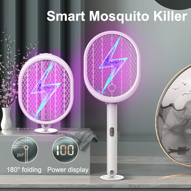 4 viename sulankstomas elektrinis uodų svaidiklis elektrinis vabzdžių raketėlis, montuojamas ant sienos, rankinis, įkraunamas reguliuojamas vabzdžių užtrauktukas