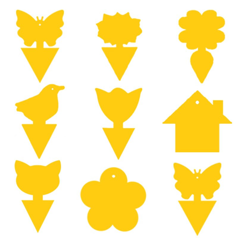 50 vnt musių gaudyklė uodų vabzdžių lipnūs spąstai dvipusiai musių gaudyklės augalas geltoni kenkėjų kontrolės stiprūs klijai amarams uodams