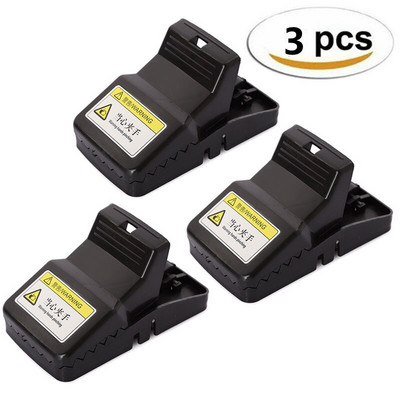 Plastová pasca na myši, tvrdená dvojitá pružinová pasca na myši, pouličná klietka na myši, kontrola škodcov, opakovane použiteľná pasca na myši a potkany