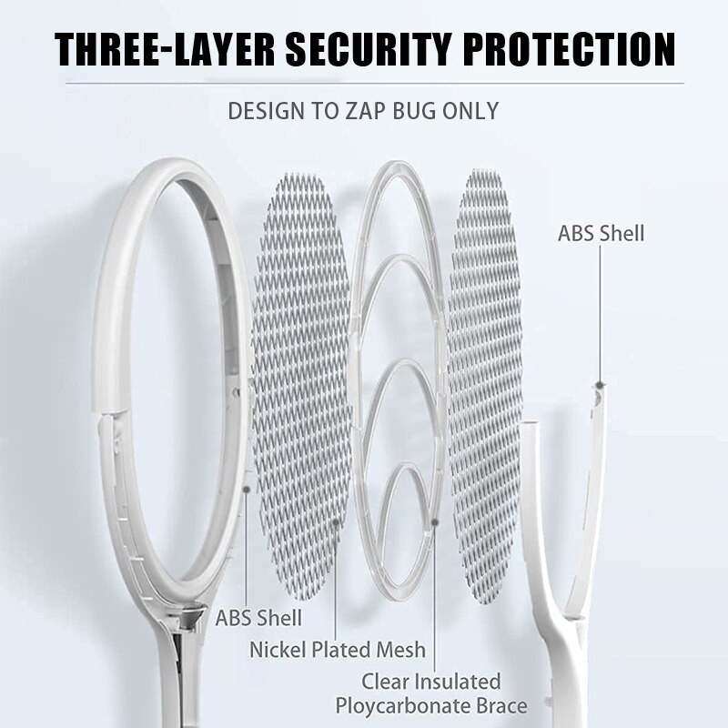 3500V Mosquito Zapper Mosquito Racket Акумулаторна електрическа буболечка Външен ъгъл Регулируем капан за буболечки Uv светлина Fly Killer