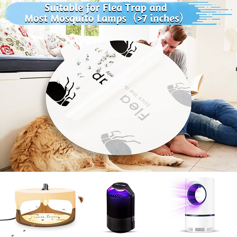 5/10 tk ühekordselt kasutatavad kirbulõksu täitekleebised Kleepuvad kupliga asenduspadjad Mittetoksiline liimiketas putukatele Kärbsed, Sääsed