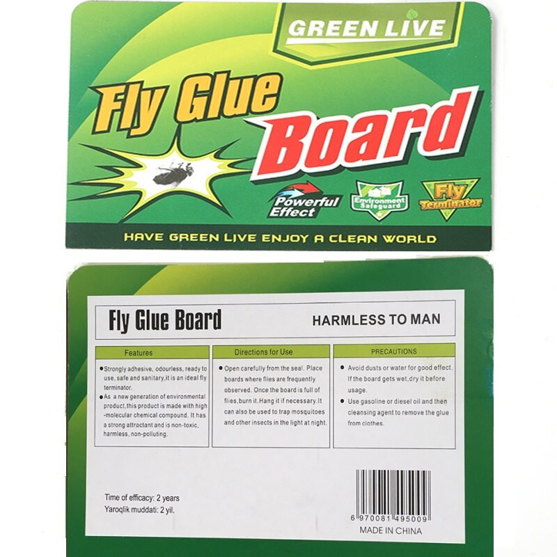 20 vnt. Stiprių musių gaudyklės lipnios lentos klijai saugūs netoksiški uodų vabzdžių lipdukai vabzdžių gaudyklės klijai lipni muselių lenta
