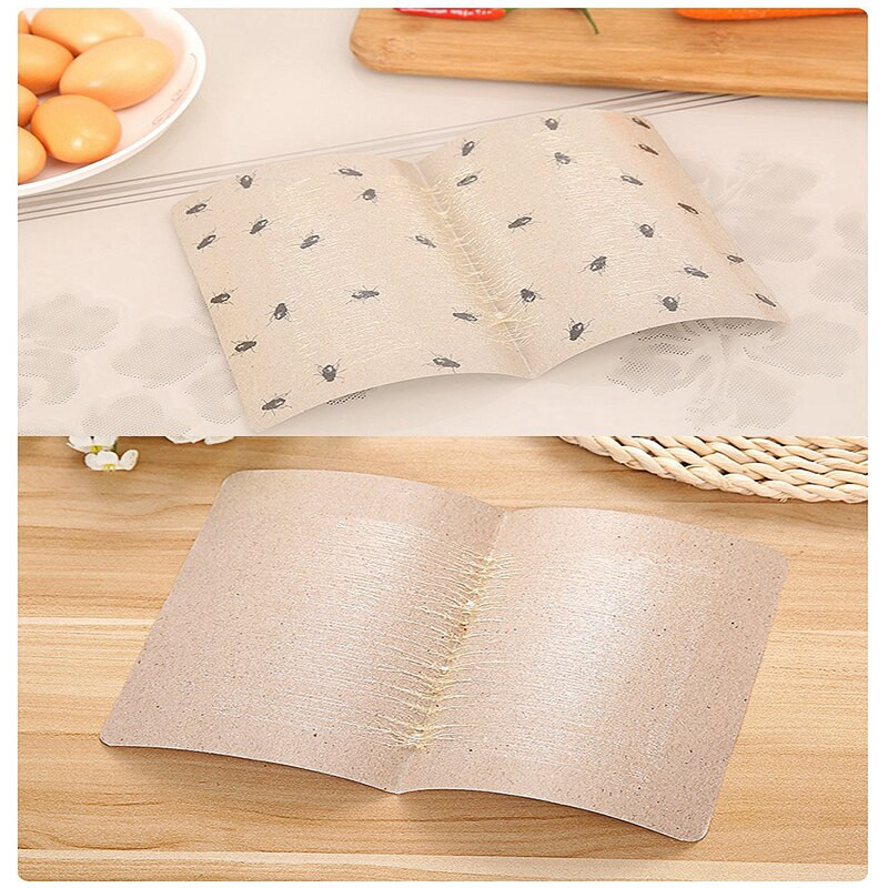 20 vnt. Stiprių musių gaudyklės lipnios lentos klijai saugūs netoksiški uodų vabzdžių lipdukai vabzdžių gaudyklės klijai lipni muselių lenta