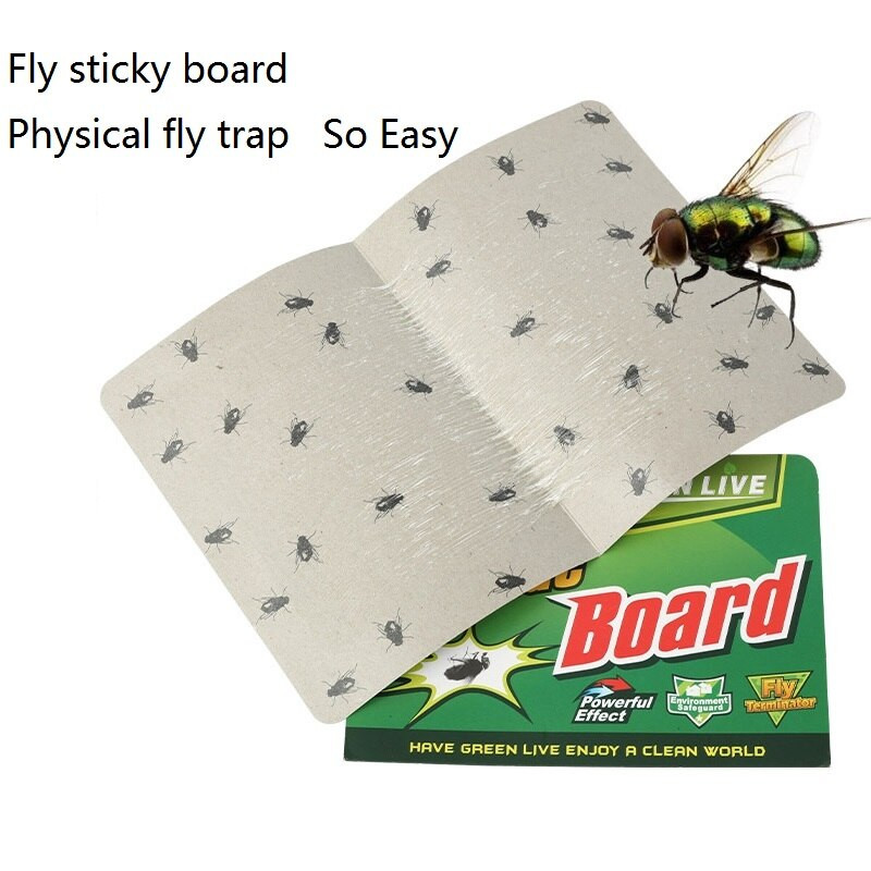 20 vnt. Stiprių musių gaudyklės lipnios lentos klijai saugūs netoksiški uodų vabzdžių lipdukai vabzdžių gaudyklės klijai lipni muselių lenta