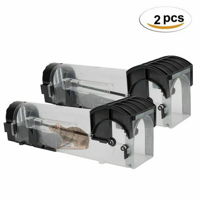 1/2 db Újrafelhasználható egércsapda rágcsáló egerek élő fogója beltéri kültéri kisállatokhoz ketrec Egérketrec egérfogó egérfogó egérfogó