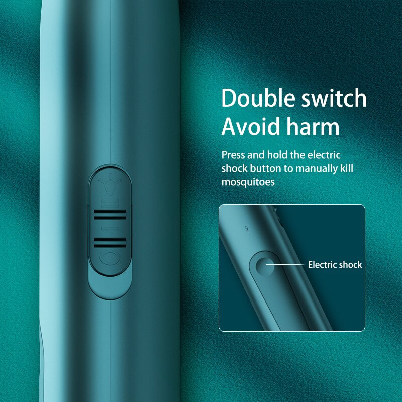 3000 V elektrinis muselių uodų naikintuvas USB įkraunama LED lempa Vasarinė uodų gaudyklės raketė nuo vabzdžių vabzdžių