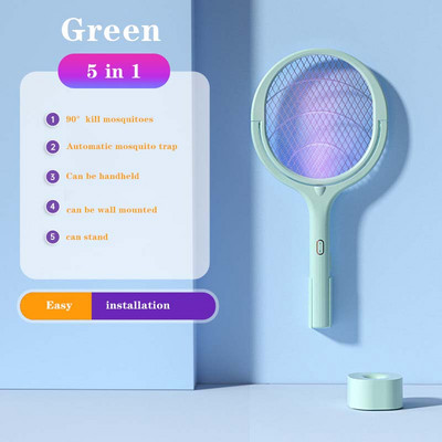 Elektrická pálka na hmyz 3000V, nabíjateľná s USB, letná pálka na komáre, muchy a hmyz, 2 v 1, pálka na hmyz