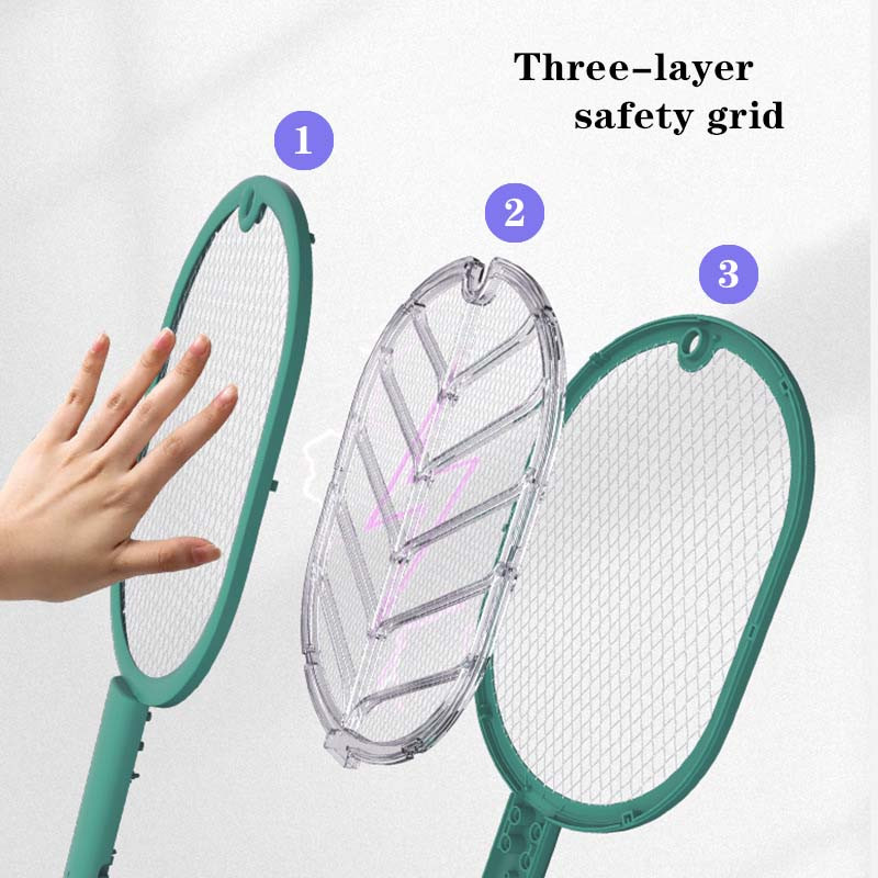 Elektrická pálka na hmyz 3000V, nabíjateľná s USB, letná pálka na komáre, muchy a hmyz, 2 v 1, pálka na hmyz