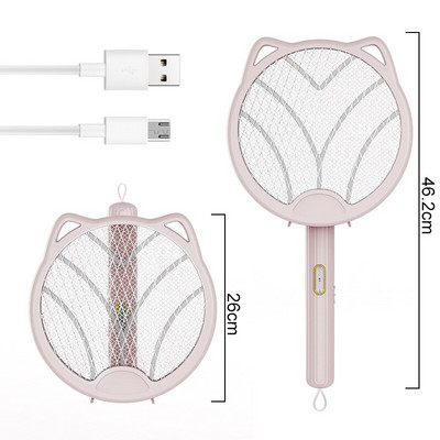 Sulankstomas elektrinis vabzdžių naikintuvas su UV lempa Įkraunamas vabzdžių musių gaudyklė Vasarinė musių vabzdžių naikintuvo raketė