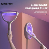 5-palcová lampa na zabíjanie komárov, multifunkčná uhlová nastaviteľná letná lampa na zabíjanie hmyzu, 3500 V, elektrická nabíjateľná USB lampa proti komárom