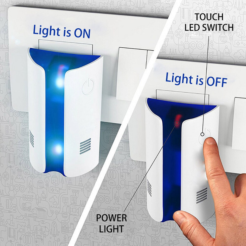 Graužikų kontrolės EU / JAV / JK kištukas Elektroninis uodų repelentas Pelės kenkėjų atbaidiklis Ultragarsinis kenkėjų atbaidiklis Duonos tipas