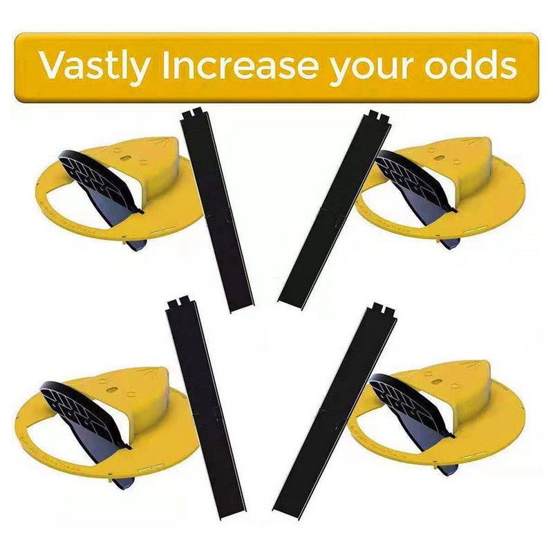 Creative Flip N Slide Bucket Dangtelis pelės spąstai humaniškas arba mirtinas spąstų durelių stiliaus daugkartinio naudojimo plastikinis išmaniosios pelės spąstų durelių stilius „Multi“