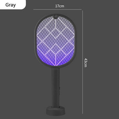 Lampă ucigaș țânțari 2 ÎN 1 3000V Stropitor de țânțari Dispozitiv electric de eliminare a țânțarilor Reîncărcabil prin USB Capcană pentru ucigarea insectelor de muște de vară de uz casnic