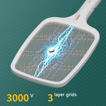 3000V Mosquito Swatter Акумулаторна 6 LED UV светлина Mosquito Killer Lamp Home Electric Bug Zapper Summer Fly Insect Killer Trap