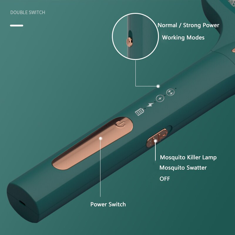 3000V zvârlitor de țânțari reîncărcabil cu 6 LED-uri cu lumină UV lampă ucigaș de țânțari pentru acasă Zapper electric de insecte capcană de ucigare a insectelor de muște de vară