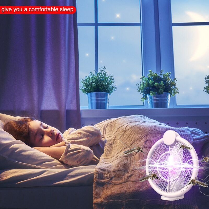 Karšta 3 viename uodus naikinanti raketė, įkraunama sulankstoma elektros smūgio užtrauktukas nuo uodų LED ultravioletinė šviesa miegamojo namams