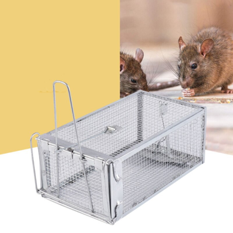 Capcană reutilizabilă pentru șoareci Cușcă de metal Soareci pentru rozătoare Prindetor de șobolani Produse pentru combaterea dăunătorilor Gadget-uri pentru uz casnic în aer liber