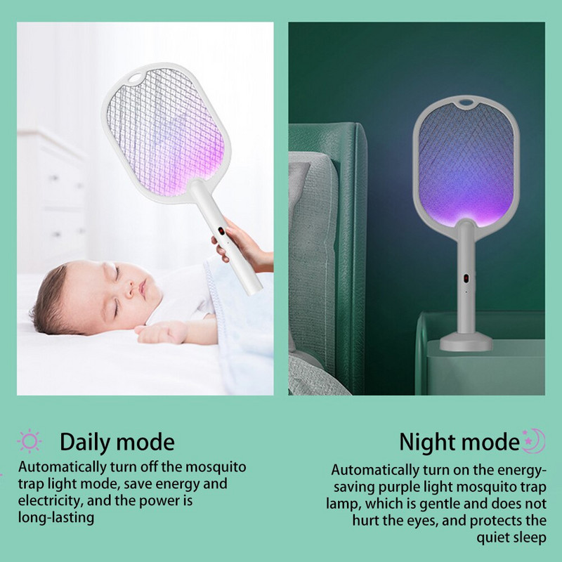 3500 V 2 u 1 električna mlaznica za insekte, USB punjiva ljetna mlaznica za komarce, zamka za ubijanje insekata