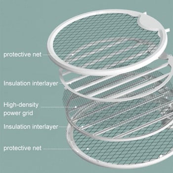 3 в 1 сгъваема електрическа бъркалка за комари Rechargeable Mosquito Swatter Killer Bionic Trap Anti Insect Kill Fly Bug Zapper Killer