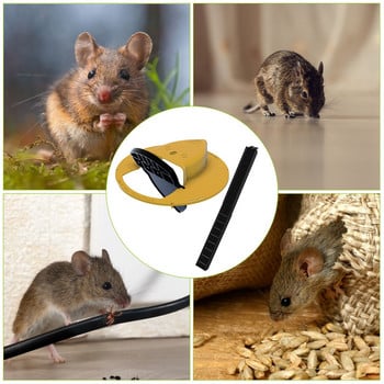 Пластмасов интелигентен капан за мишка за многократна употреба Flip N Slide Bucket Lid Mouse Rat Mouse Trap Humane or Lethal Trap Door Style Multi Catch