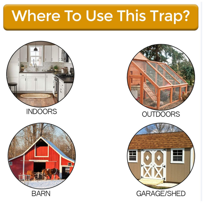 Daugkartinio naudojimo plastikinis išmanusis pelės gaudyklė apverčiamas N slankiojančiu kibiru Dangtis Pelės žiurkės pelės gaudyklė Humaniškas arba mirtinas spąstų durelių stiliaus daugiafunkcis gaudiklis