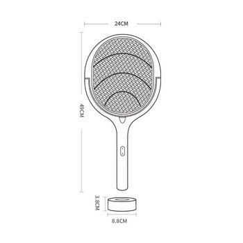 3500V 5In1 Mosquito Killer Lamp Мултифункционален регулируем ъглов пулверизатор за насекоми Електрически USB акумулаторен Mosquito Fly Bat Swatter