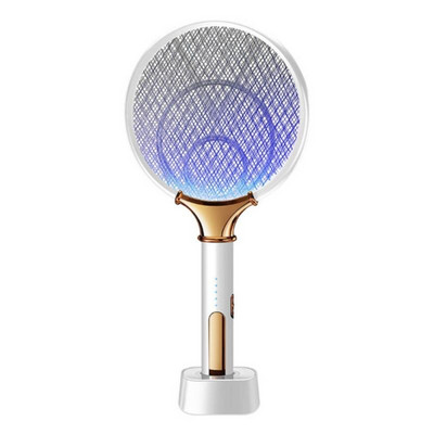 2in1 Mosquito Swatter elektrinis įkraunamas Mosquito Killer UV šviesos LED lempa Mosquito Trap Anti Fly Bug Zapper vabzdžių raketė