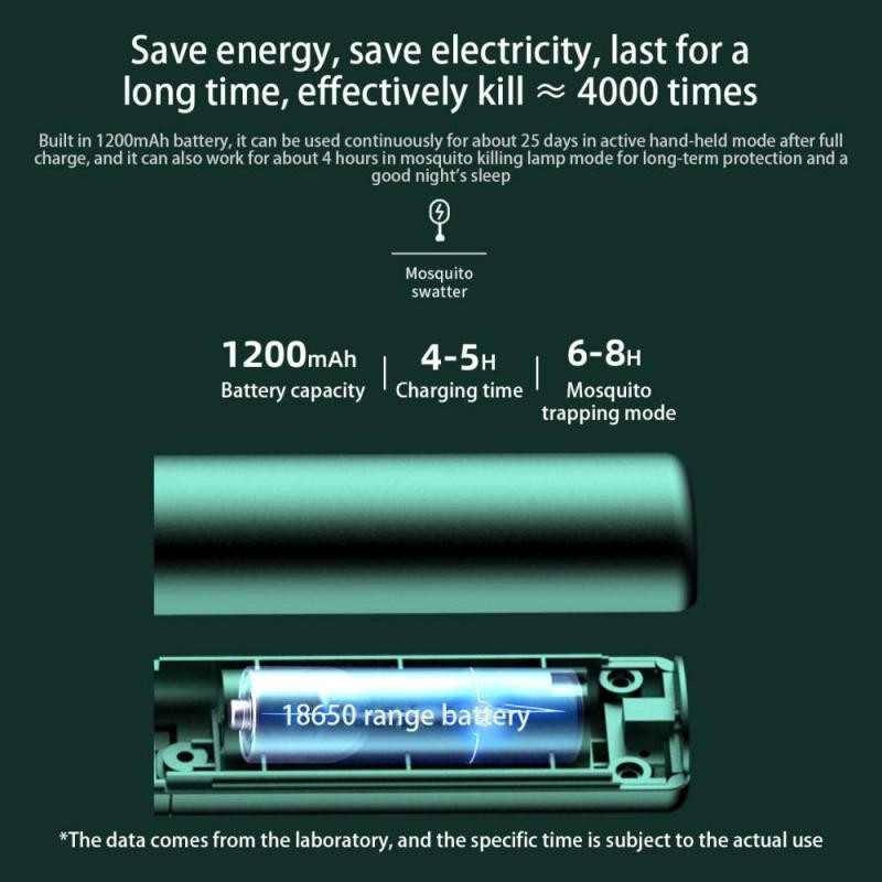 3IN1 LED lempa nuo uodų žudikai 3000 V USB nuo uodų raketė, uodų žudymo gaudyklė, elektrinė vabzdžių gaudyklė