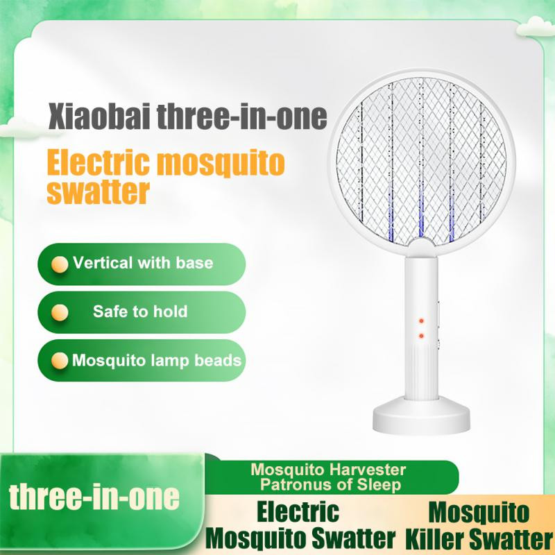 Rachetă electrică pentru insecte 2 în 1 USB 4000V Zapper Zapper Reîncărcabil prin USB Swatter pentru țânțari de vară Kill Fly Bug Zapper Killer Capcană