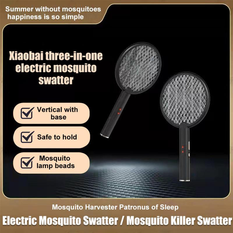 Rachetă electrică pentru insecte 2 în 1 USB 4000V Zapper Zapper Reîncărcabil prin USB Swatter pentru țânțari de vară Kill Fly Bug Zapper Killer Capcană