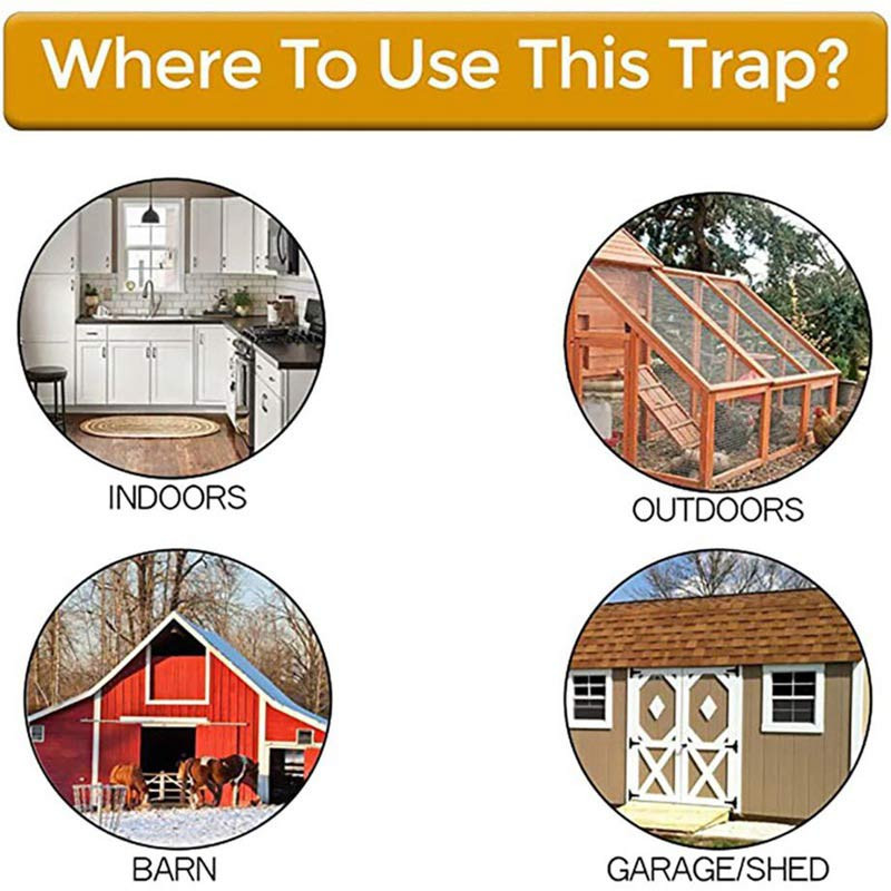 Žiurkės pelės gaudyklė, daugkartinio naudojimo išmanusis apverčiamas ir stumdomas kibiro dangtelis pelėkautas viduje lauko sodas, automatinis atstatymas, žiurkės durų stiliaus daugiafunkcis gaudiklis