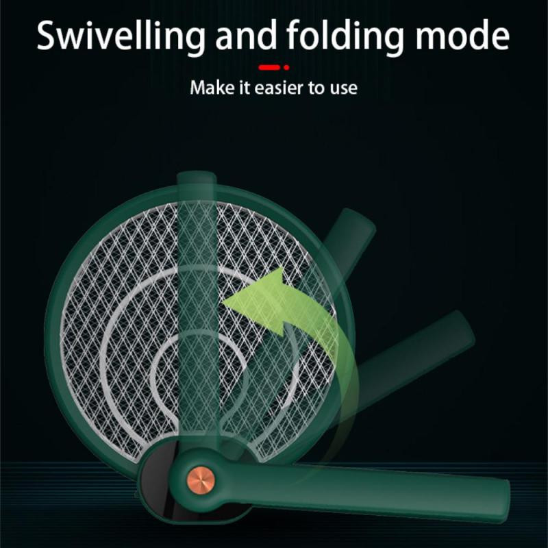 3000 V elektrinis muselių svaidytojas, sulankstomas rankinis vabzdžių gaudyklė