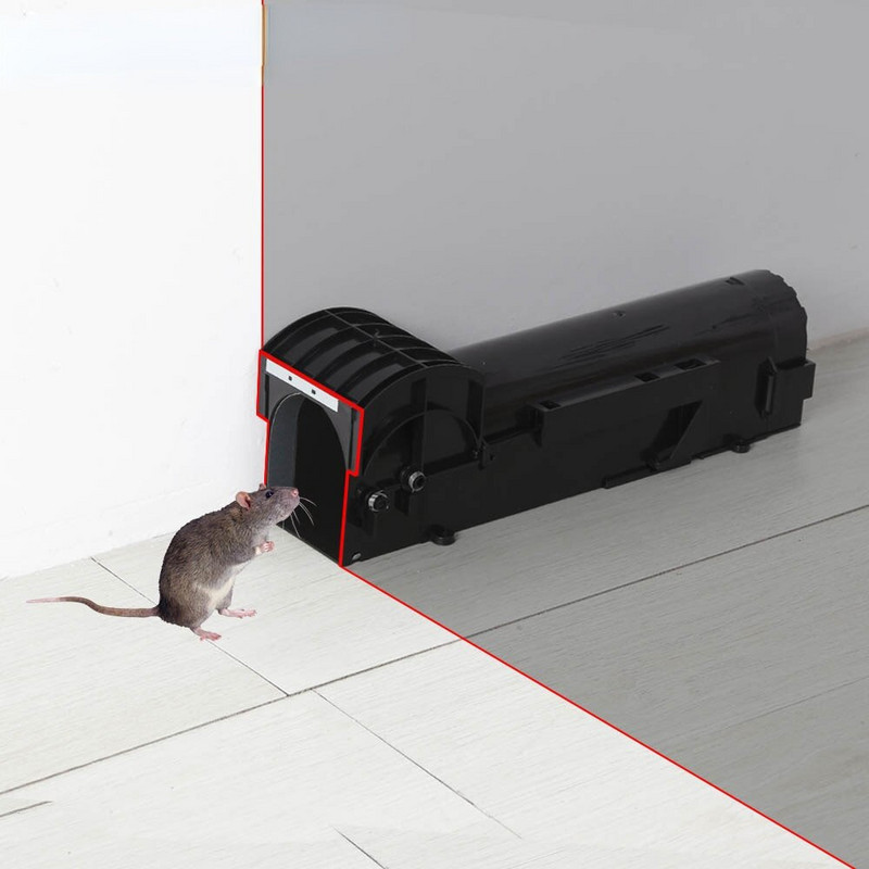 Inteligentná samosvorná pasca na myši, bezpečná, pevná, priehľadná, domáca lapač myší, plastová, opakovane použiteľná, humánna, vnútorná, vonkajšia, pasca na potkany