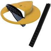 Daugkartinio naudojimo plastikinis apverčiamas N slankiojančio kibiro dangteliu pelės gaudyklė Automatinis pelės gaudyklė žiurkių gaudytojas lauke skirtas žiurkių gaudyklė Geltona/raudona/balta