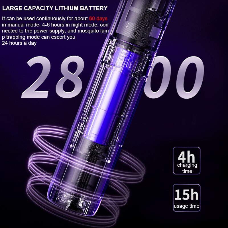 USB električni ubojica muha s UV svjetlom LED svjetiljka Ljetna zamka za komarce Reket protiv insekata Repelent za komarce