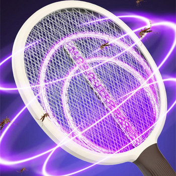 Ηλεκτρικές μύγες Κουνουπιέρες Swatter Εντόμων Ρακέτα Ζάπερ USB Summer Suquito Swatter Kill Fly Pest Killer Trap Garden Bug Zapper