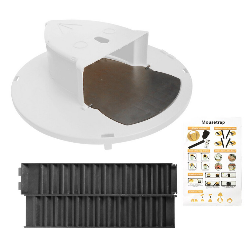 Resetare automată Capcană pentru șoareci, reutilizabilă, inteligentă, capcană pentru șobolani, capcană cu capac, capcană pentru găleată, instrument de ucidere, în aer liber, pentru interior, capcană pentru șobolani