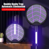 Elektrický zabijak proti komárom, plácačka na muchy, hmyz, raketa na zapíchnutie, nabíjateľná skladacia ručná okrídlená pálka na hmyz pre vnútorné a vonkajšie použitie